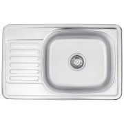 Мойка для кухни Kroner KRP Satin-664208180 66х42 см нержавеющая сталь CV025281