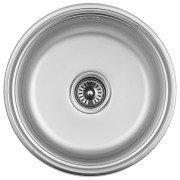 Мойка для кухни Kroner KRP Satin-430 ⌀42,5 см нержавеющая сталь CV031324