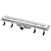 Жолоб водостічний Kroner KRP Harz M80Muster з решіткою 800 мм нержавіюча сталь CV029587