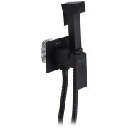 Гигиенический душ со смесителем Kroner KRP Edelstahl Kubus-SCH053 нержавеющая сталь черный CV029969