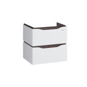 Тумба під раковину Sanwerk Alessa Air 58х44 см МДФ білий/венге TV0000296