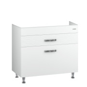 Тумба під раковину підлогова Sanwerk Sierra 96,6х45 см МДФ білий TV0000241