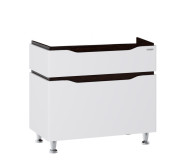 Тумба под раковину напольная Sanwerk Alessa 76,4х44 см МДФ белый/венге TV0000111