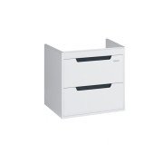 Тумба під раковину підвісна Sanwerk Greta Air 60,2х42, 2 см МДФ білий TV0000372