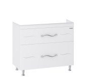 Тумба под раковину напольная Sanwerk Mindal 96,6х44,6 см МДФ белый TV0000231