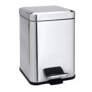 Ведро для мусора Bemeta Hotel 6 л нержавеющая сталь хром 125115071