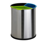 Відро для відсортованих відходів Bemeta Hotel 15 л нержавіюча сталь хром 126115375