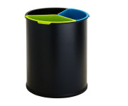 Відро для відсортованих відходів Bemeta Hotel 15 л нержавіюча сталь чорний мат 126115380