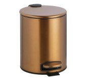 Ведро для мусора Bemeta Hotel 5 л нержавеющая сталь медное золото матовое 155315010