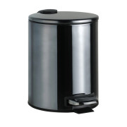 Ведро для мусора Bemeta Hotel 5 л нержавеющая сталь графит 159315013