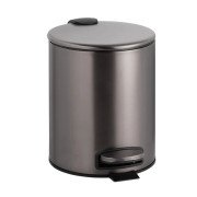 Ведро для мусора Bemeta Hotel 5 л нержавеющая сталь графит матовый 156315013