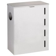 Контейнер для мусора Bemeta Hotel 6,5 л с диспенсером для гигиенических пакетов нержавеющая сталь матовая 101015295