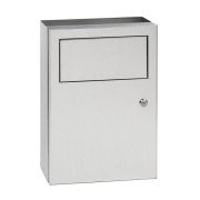 Встраиваемый контейнер для мусора Bemeta Hotel с полочкой для хранения нержавеющая сталь матовая 101015325