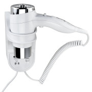 Фен с держателем Bemeta Hotel 1600 Вт белый глянец 945533154