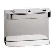 Держатель для дозатора жидкого мыла Bemeta Hotel тройной нержавеющая сталь полированная 146109441