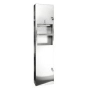 Диспансер для паперових рушників Bemeta Hotel із відром для сміття нержавіюча сталь полірована 113103052