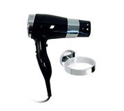 Фен із тримачем Bemeta Hotel чорний глянець 999433088