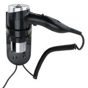 Фен із тримачем Bemeta Hotel 1600 Вт чорний глянець 945533158