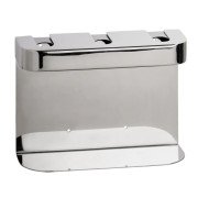 Тримач для дозатора рідкого мила Bemeta Hotel потрійний нержавіюча сталь полірована 146109441