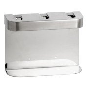 Тримач для дозатора рідкого мила Bemeta Hotel потрійний нержавіюча сталь матова 146109445