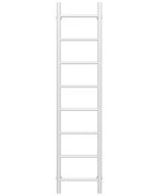 Полотенцесушитель водяной Deffi Орион П8 400х1400 боковое правое подключение белый C.OR.140.40.8.W.C