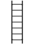 Сушка для рушників водяна Deffi Оріон П7 400х1200 нижнє підключення чорний C.OR.120.40.7.B.A