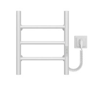 Электрический полотенцесушитель Deffi Орион П3 400х400 правое подключение WD03 белый C.OR.40.40.3.E.W.R.3