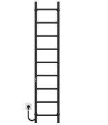 Електрична сушарка для рушників Deffi Оріон П9 300х1600 ліве підключення JD03 чорний C.OR.160.30.9.E.B.L.1