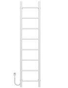 Електрична сушарка для рушників Deffi Оріон П8 300х1400 ліве підключення білий C.OR.140.30.8.E.W.L.5