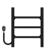 Електрична сушарка для рушників Deffi Оріон П3 400х400 ліве підключення чорний C.OR.40.40.3.E.B.L.5