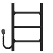 Електрична сушарка для рушників Deffi Оріон П3 400х500 ліве підключення чорний C.OR.50.40.3.E.B.L.5