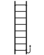 Електрична сушарка для рушників Deffi Оріон П8 300х1400 праве підключення чорний C.OR.140.30.8.E.B.R.5