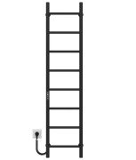 Электрический полотенцесушитель Deffi Орион П8 300х1400 левое подключение JD03 черныый C.OR.140.30.8.E.B.L.1