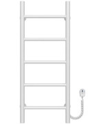 Електрична сушарка для рушників Deffi Оріон П5 400х800 правильне підключення білий C.OR.80.40.5.E.W.R.5