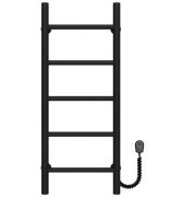 Електрична сушарка для рушників Deffi Оріон П5 400х800 праве підключення чорний C.OR.80.40.5.E.B.R.5