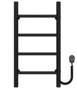 Электрический полотенцесушитель Deffi Орион П4 400х600 правое подключение черный C.OR.60.40.4.E.B.R.5