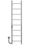 Електрична сушарка для рушників Deffi Оріон П8 400х1400 ліве підключення JD03 хром C.OR.140.40.8.E.C.L.1