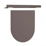 Сиденье с крышкой для унитаза Hatria Fusion/Futura с функцией быстрого снятия и плавного закрывания антрацит 00Y9AQ08