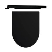 Сиденье с крышкой для унитаза Hatria Fusion/Futura с функцией быстрого снятия и плавного закрывания черный матовый 00Y9AQ02