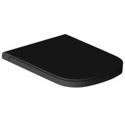 Сидіння з кришкою для унітаза Hatria Next з функцією швидкого зняття і плавного закривання чорний матовий 01Y1F302