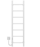 Електрична сушарка для рушників Deffi Оріон П7 400х1200 ліве підключення WD03 білий C.OR.120.40.7.E.W.L.3