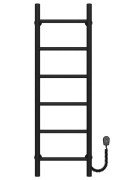 Електрична сушарка для рушників Deffi Оріон П6 400х1000 праве підключення чорний C.OR.100.40.6.E.B.R.5