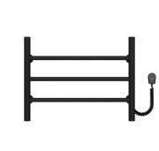 Электрический полотенцесушитель Deffi Орион П3 500х400 правое подключение черный C.OR.40.50.3.E.B.R.5