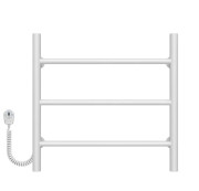 Електрична сушарка для рушників Deffi Оріон П3 500х500 ліве підключення білий C.OR.50.50.3.E.W.L.5