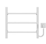 Електрична сушарка для рушників Deffi Оріон П3 500х500 ліве підключення WD03 білий C.OR.50.50.3.E.W.R.3