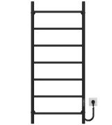 Електрична сушарка для рушників Deffi Оріон П7 500х1200 праве підключення JD03 чорний C.OR.120.50.7.E.B.R.1