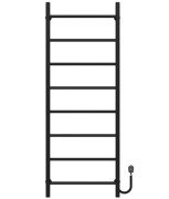 Електрична сушарка для рушників Deffi Оріон П8 500х1400 правильне підключення чорний C.OR.140.50.8.E.B.R.5