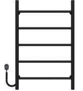 Електрична сушарка для рушників Deffi Оріон П5 500х800 ліве підключення чорний C.OR.80.50.5.E.B.L.5