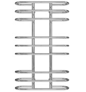 Сушка для рушників водяна Deffi Британіка П9 600х1000 нижнє підключення хром C.BR.100.60.9.C.A