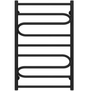 Полотенцесушитель водяной Deffi Вилла 500х800 боковое левое подключение черный C.VP.80.50.B.B